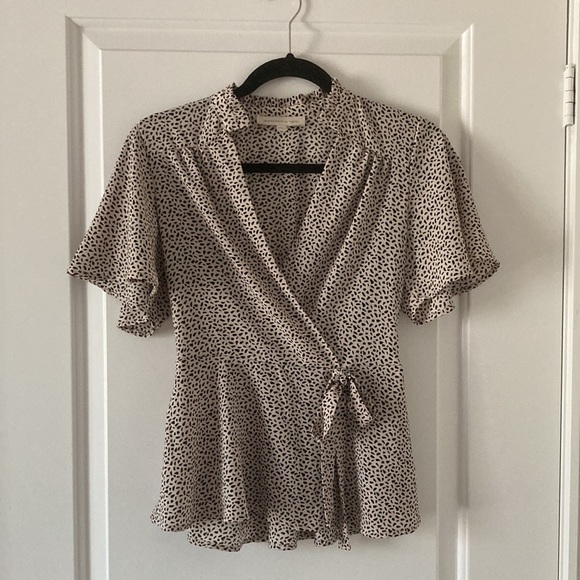 Blush Wrap-Style Blouse - Picture 2 of 5